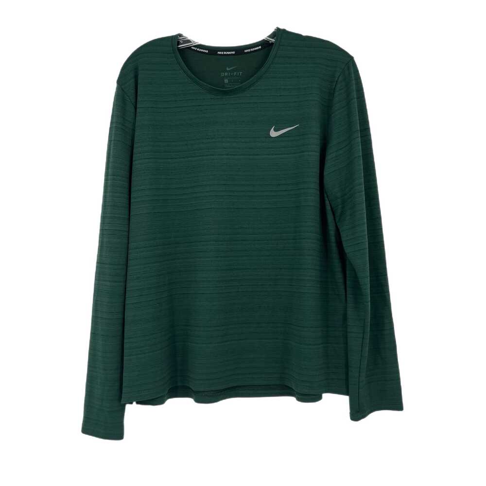 Nike Green Long Sleeve T-Shirt | Womens L